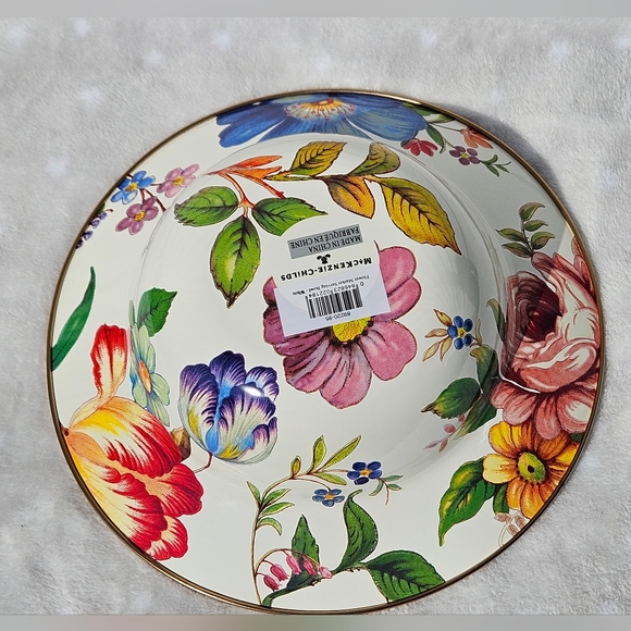 Mackenzie Childs Flower Market White Serving Bowl - Picture 6 of 8